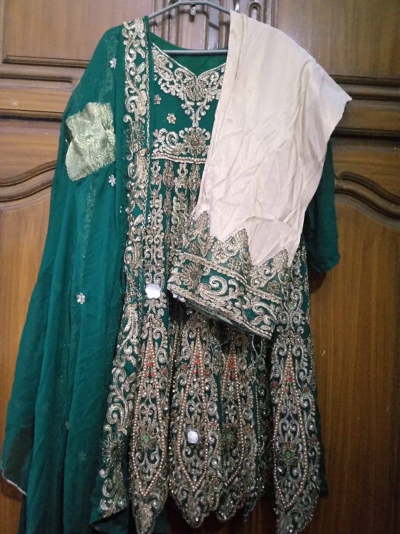 Embroided Frock, Trouser and Dupata 1