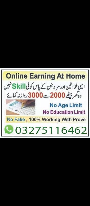 online job available/typing/Assignment/Data entry/part time/ad posting 0