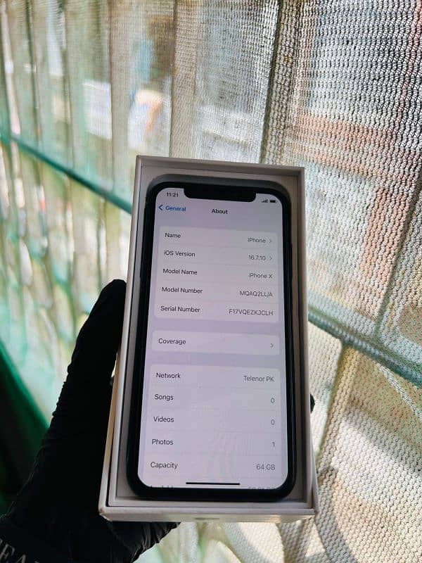 iphone x 64gb pta approved with box imi matched 2