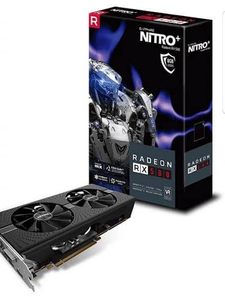 Graphics Card, AMD RX 580 Nitro 8GB 1