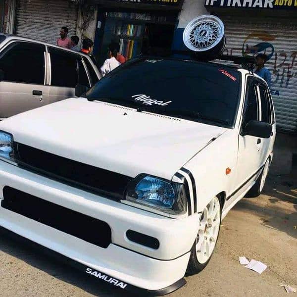 mehran car body kit,bumper lips,spoiler,wheel covers,Suzuki kit. boss 2