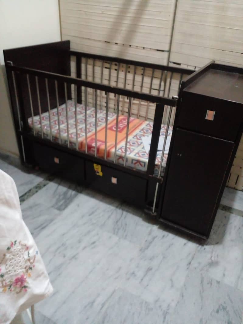 Wooden Baby Cot For Sale 0