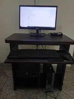 computer and table