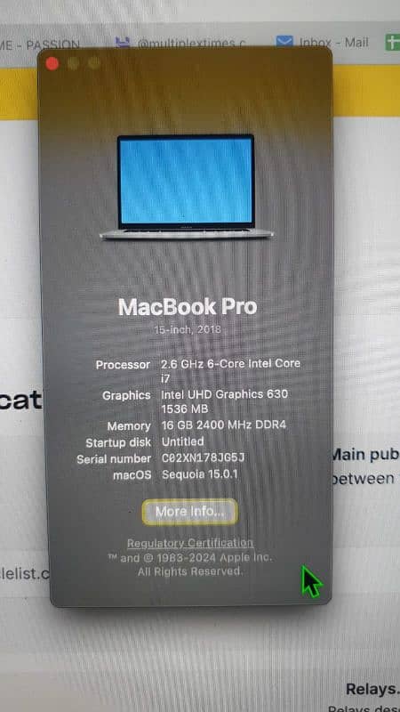 MacBook Pro 2018 0