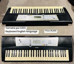 yamaha psr E203 keys Piano nylon bass electric guitar available