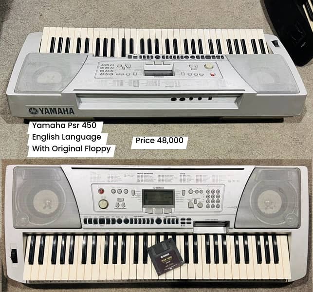 yamaha psr E203 keys Piano nylon bass electric guitar available 3