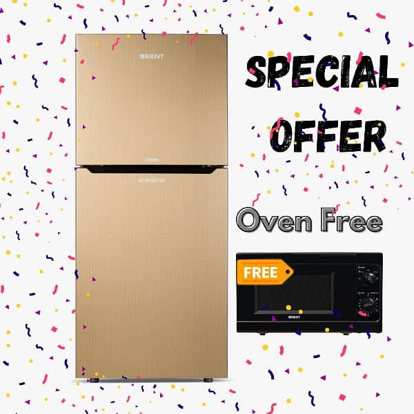 Orient Refrigerator Ka sath oven free special offer 0