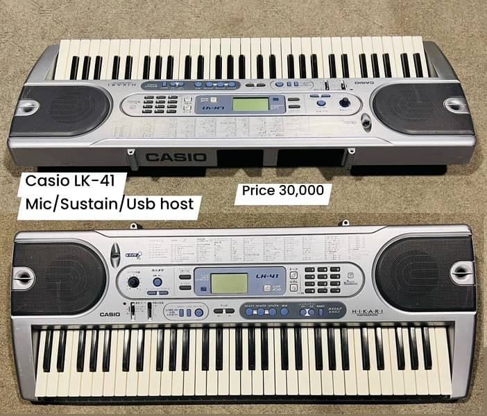 Casio LK-35 Keyboard pinao, Nylon, Bass, Electirc, Acoustic. available 7