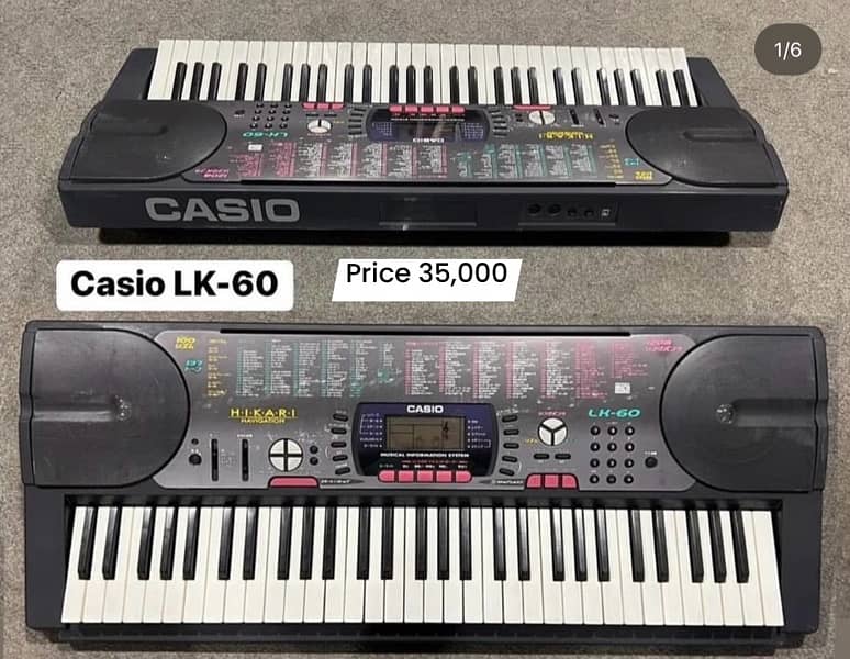 Casio LK-35 Keyboard pinao, Nylon, Bass, Electirc, Acoustic. available 13