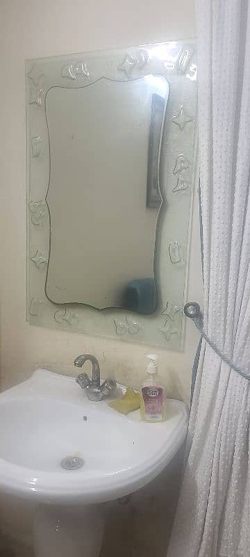 mirror with mirror fram and bathroom  cupberd 1