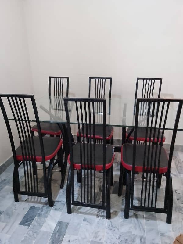 6 chairs dining table 0