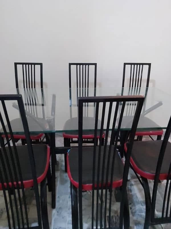 6 chairs dining table 2