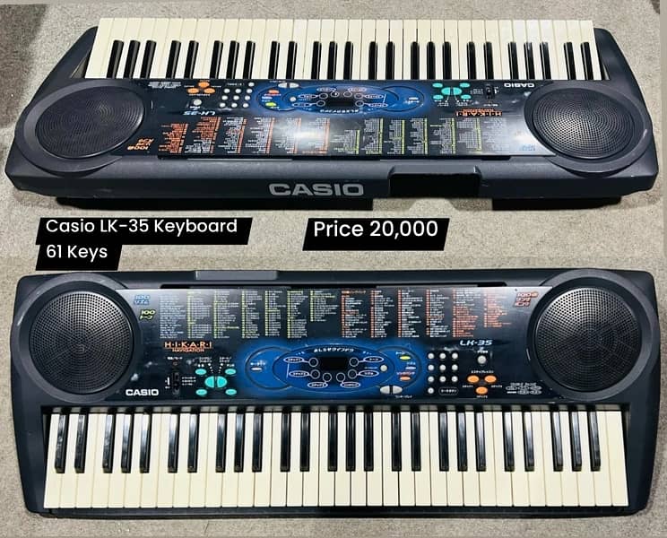 Casio LK-88 cd Keyboard piano Yamaha Nylon Bass Acoustic Electric 5