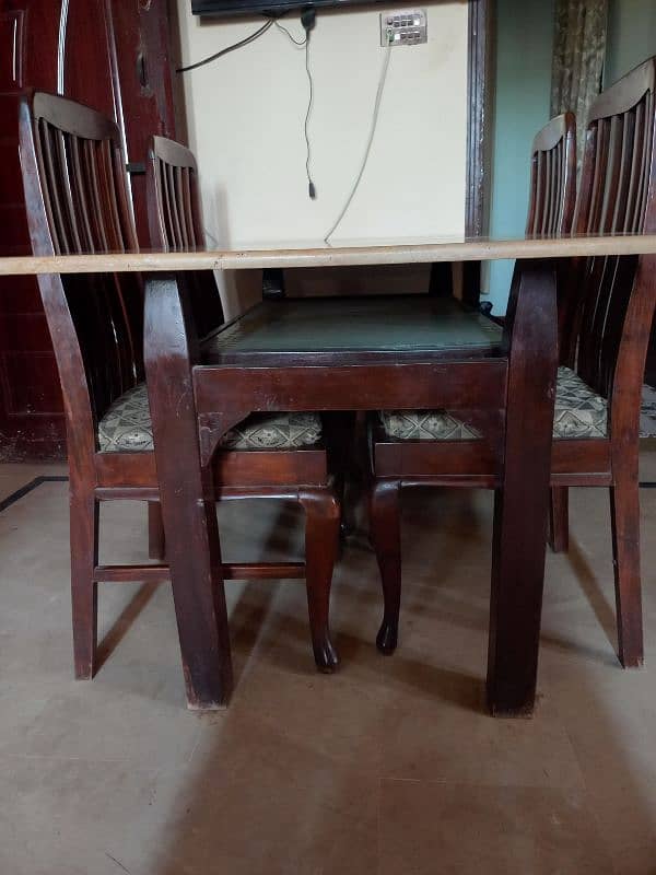 wooden antique dining table 1