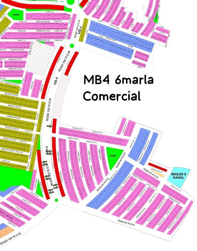 6 Marla Commercial Plot in MB4 Available for Sale 0