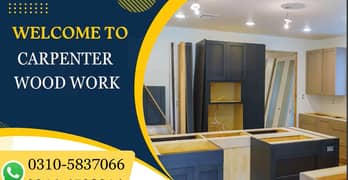 Carpenter wood work Services/Almari Cabinet wood Door Services