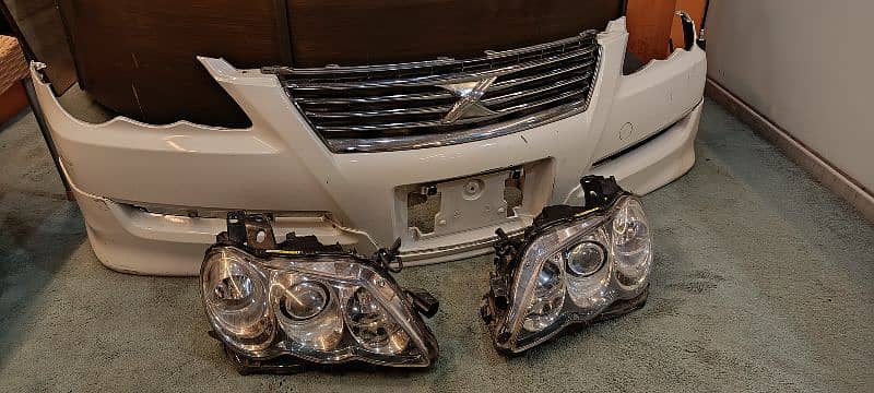 Toyota Mark X geniune Parts , Front Bumper Headlights Tail lights Etc 10