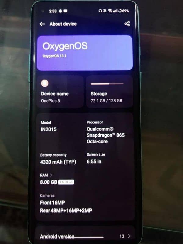 oneplus 8 8/128 exchange possible 2