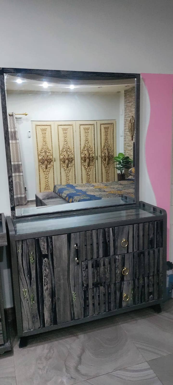 Bed side table,wardrobe,iron table,dressing table,decors 7