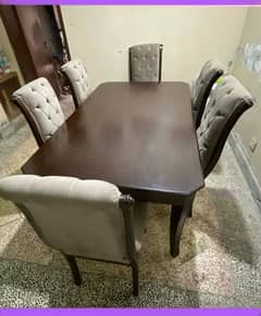 Wooden Dining Table/6 seater Wooden Dining Table with chairs