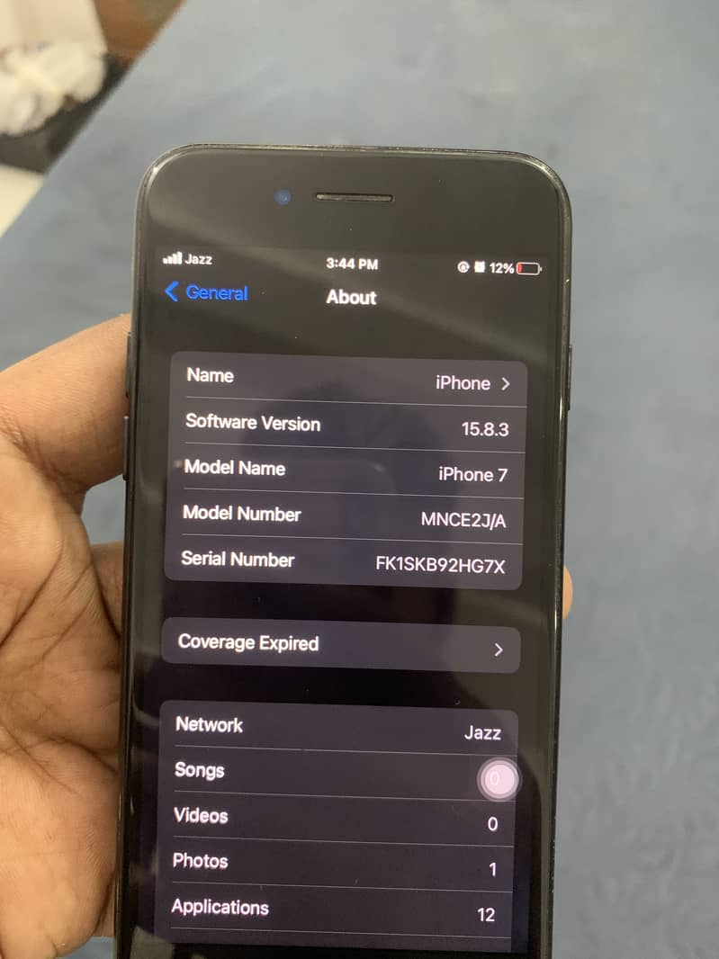 iPhone 7 black pta approved 32gb 4