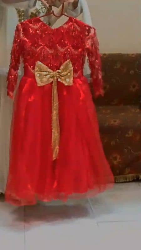 Red Wedding dress for little ladies 1