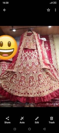 bridal. barat lehenga choli dopata