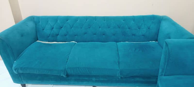 SOFA AQUA BLUE COLOUR 2