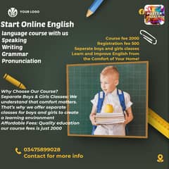 Online English language course