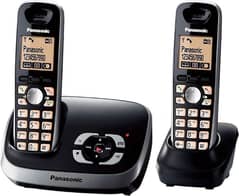 Panasonic Cordless 2 Handset With Intercom Ptcl , Landline Phone set