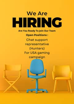 we're hiring chat support representative (hunters)