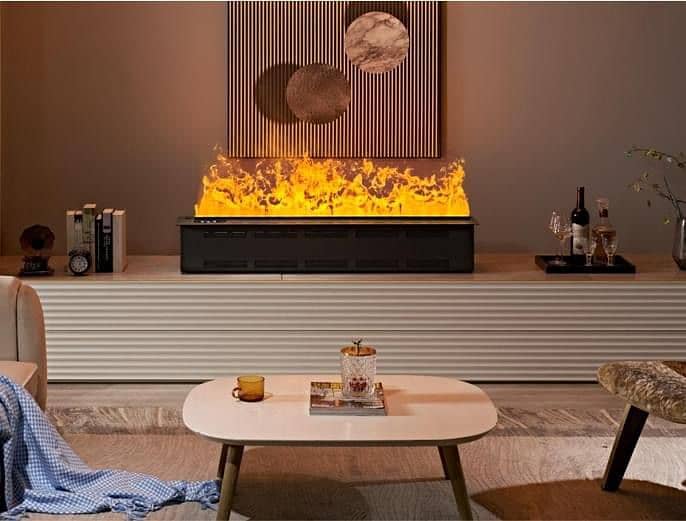 Electric fireplace And strips 1