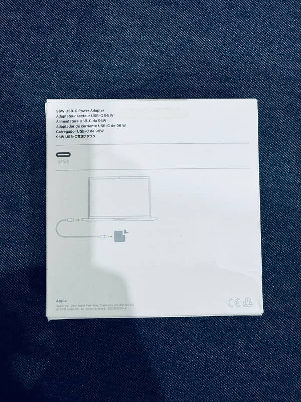 Apple Macbook pro 96W Original Charger just box open No used 2