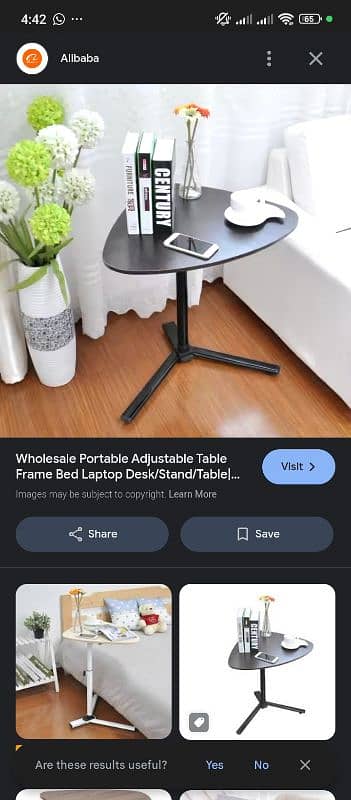 Ikea adjustable table for laptop / study 2