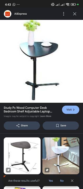 Ikea adjustable table for laptop / study 3