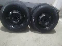 alto tyre and rims good condition