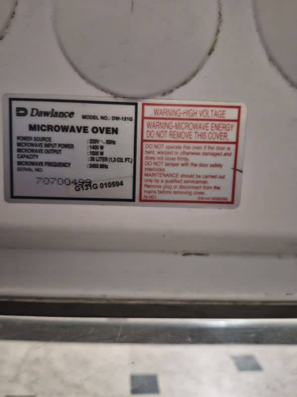 Dawlance microwave on sale 0