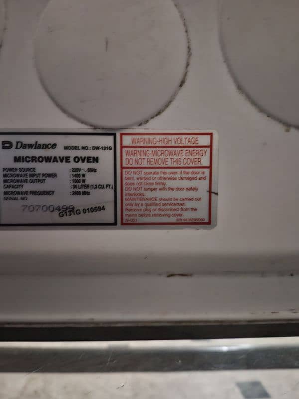 Dawlance microwave on sale 2