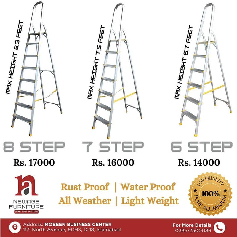 Aluminium Cloth Stand Ladder Premium Quality Outdoor/Indoor 1