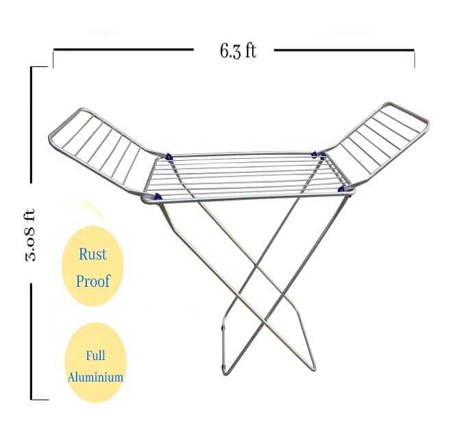 Aluminium Cloth Stand Ladder Premium Quality Outdoor/Indoor 2