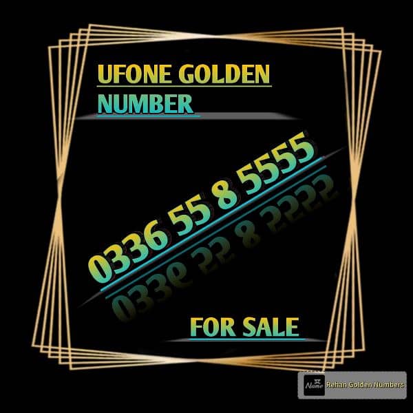 Ufone Golden Numbers 0