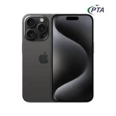 iphone 15 pro max. /256 gb,/Pta approved,/titinanim black