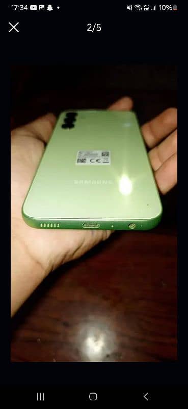 samsung a 24 8+128gb  ha 10/10  scratchles with box lime colour 1