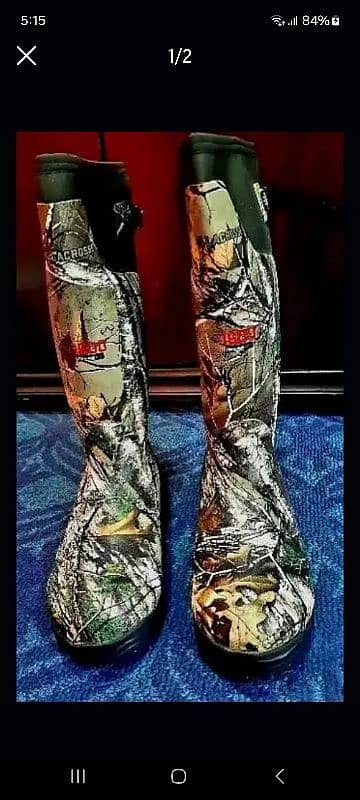 American camo long boots 1