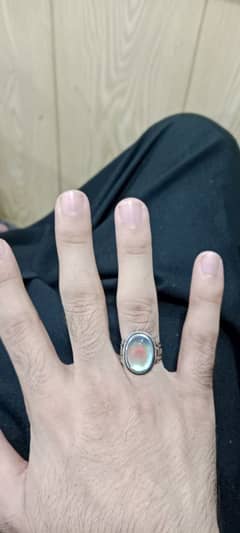 Silver Opal Ring for Men