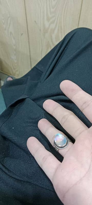 Silver Opal Ring for Men 1