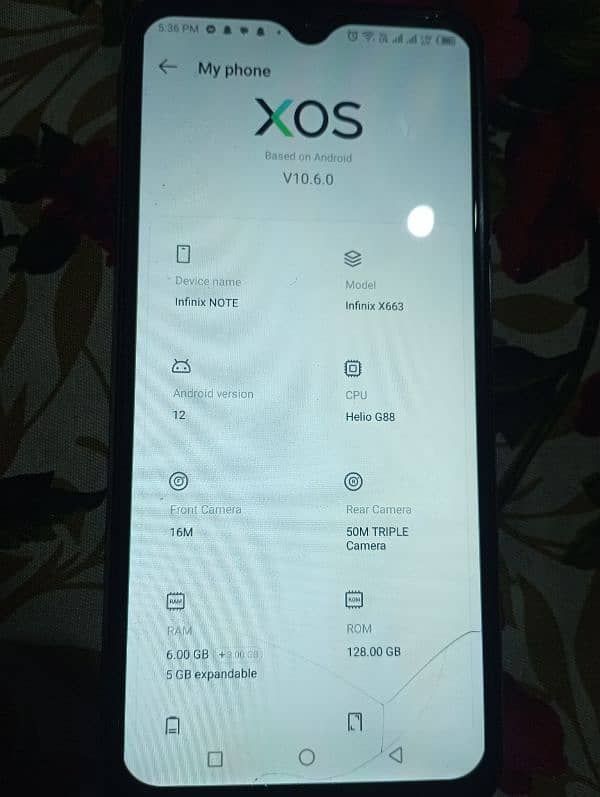 infinix note 11 pro 6+6+128 8