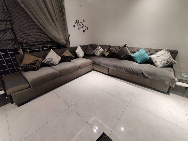 7 Seater L shaped Sofa 0