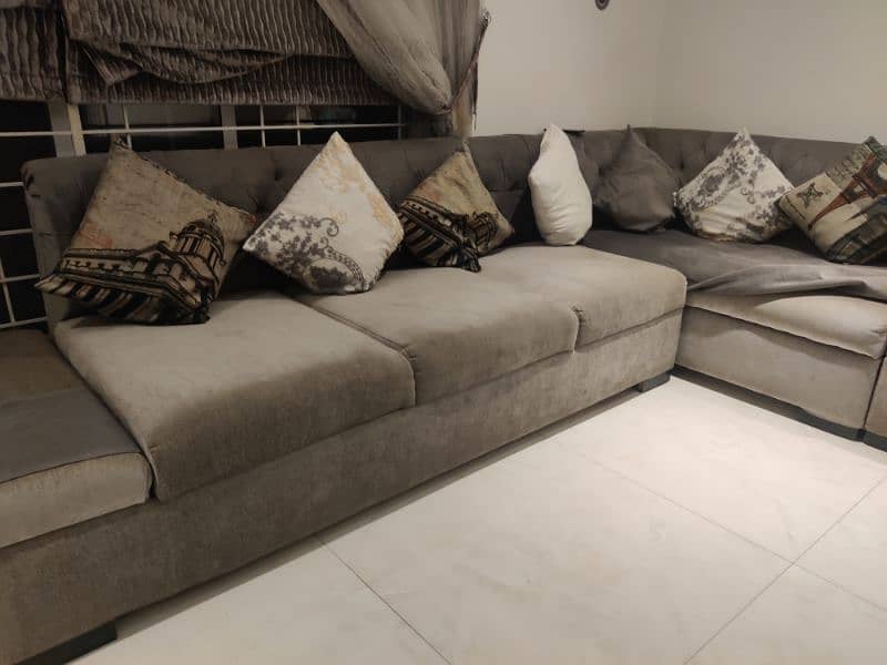 7 Seater L shaped Sofa 2