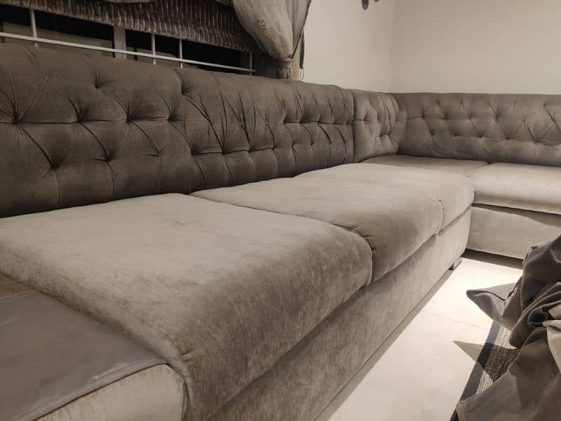 7 Seater L shaped Sofa 3